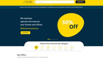 Cleaning Service Adobe XD Website Template