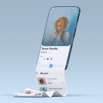 Free Long Scroll App Screen Mobile Mockup 3 PSD