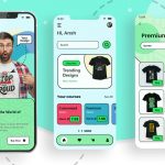 Free T-Shirt Printing App XD Template