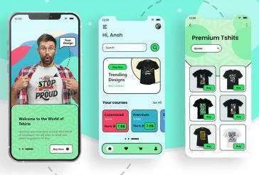 Free T-Shirt Printing App XD Template