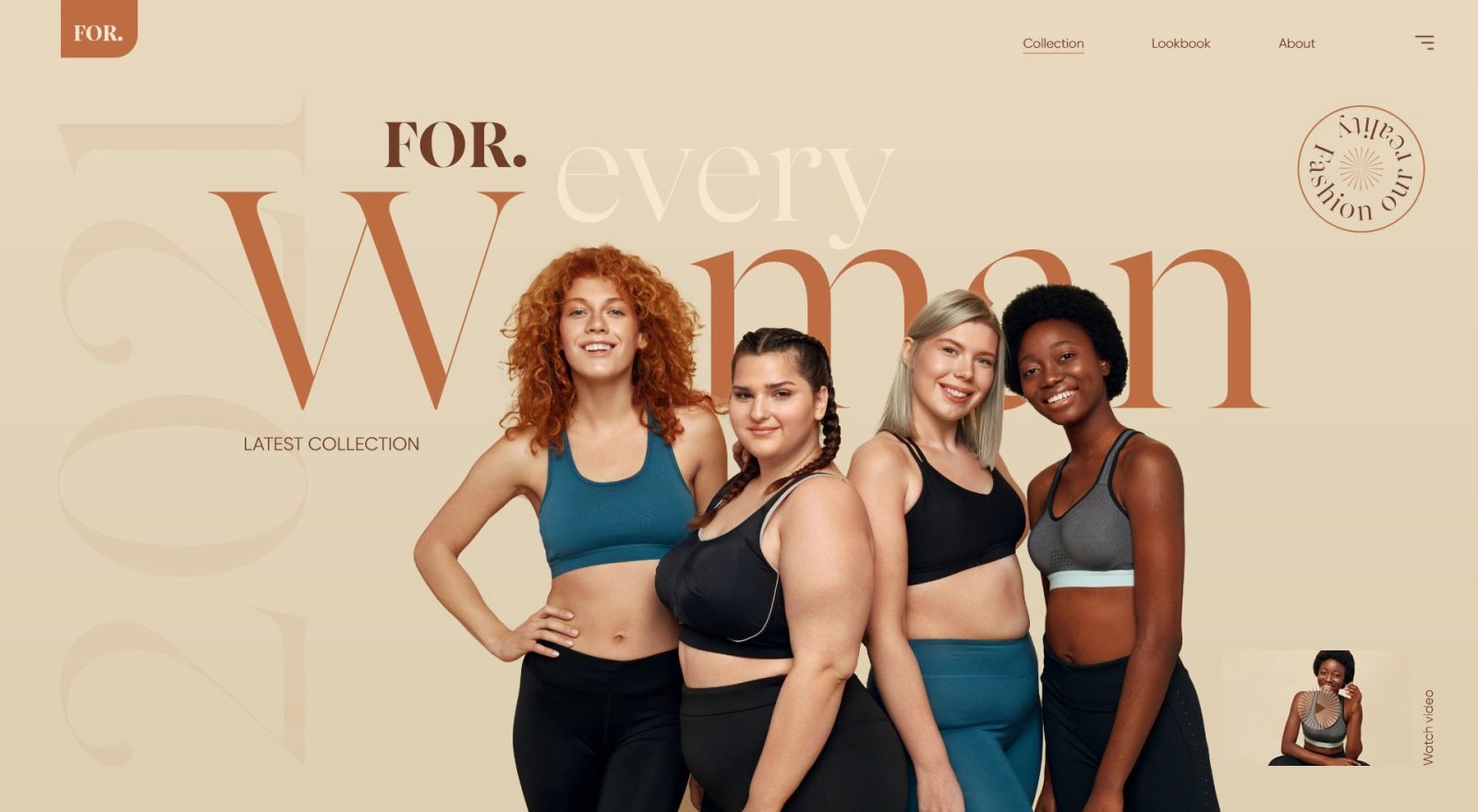 Fashion Beauty Adobe XD Website Template