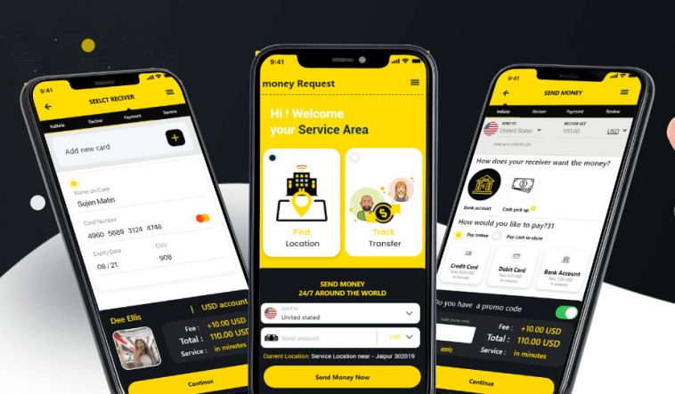 Money Transfer App Concept Xd