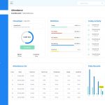Attendance Management System Dashboard Xd File
