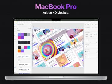 Free Macbook Pro M1 Adobe XD Mockup
