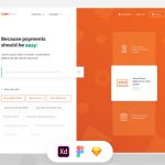 Biller Website Landing Page Template (XD + Sketch + Figma)