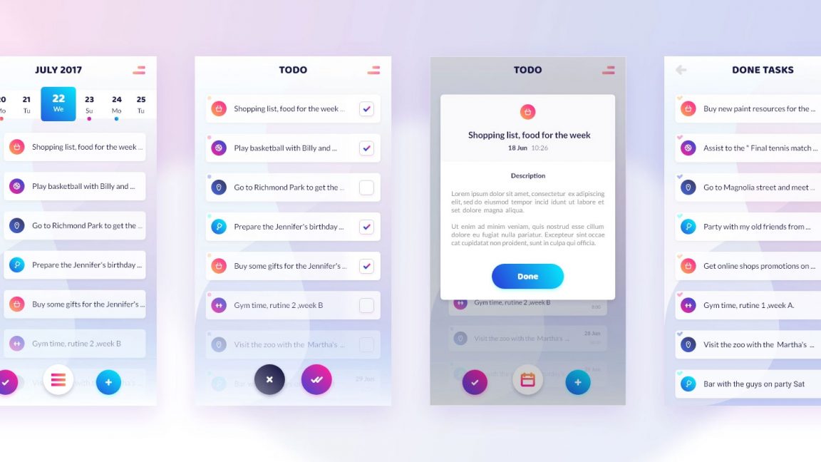 Free Laundry Mobile App XD Template Xd File