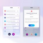 Free ToDo Mobile App UI Screens XD Template