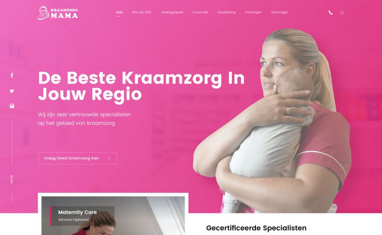 Maternity XD Website Template
