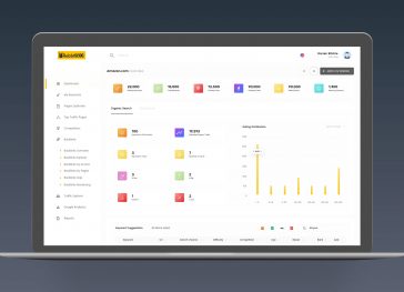 Free SEO Dashboard Template for Adobe XD file