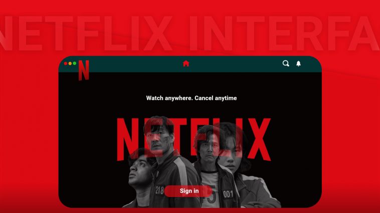 Netflix Web Login UI Redesign Concept