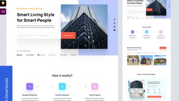 Adobe XD Real Estate Free Template