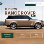 Range Rover SV Landing Page for Adobe XD