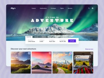 Adobe XD Travel Landing Page Template file