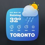 Adobe XD Weather Widget Concept