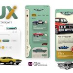 Classic Cars App UI Design Template XD file