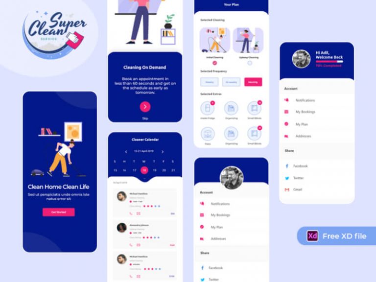 free-cleaning-services-app-ui-design-xd-template-xd-file-templates