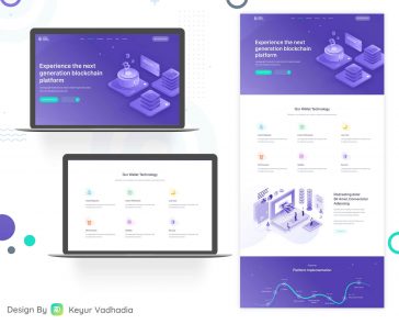 Financial Landing Page XD Template