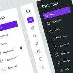 Free XD Animated Sidebar Navigation Menu