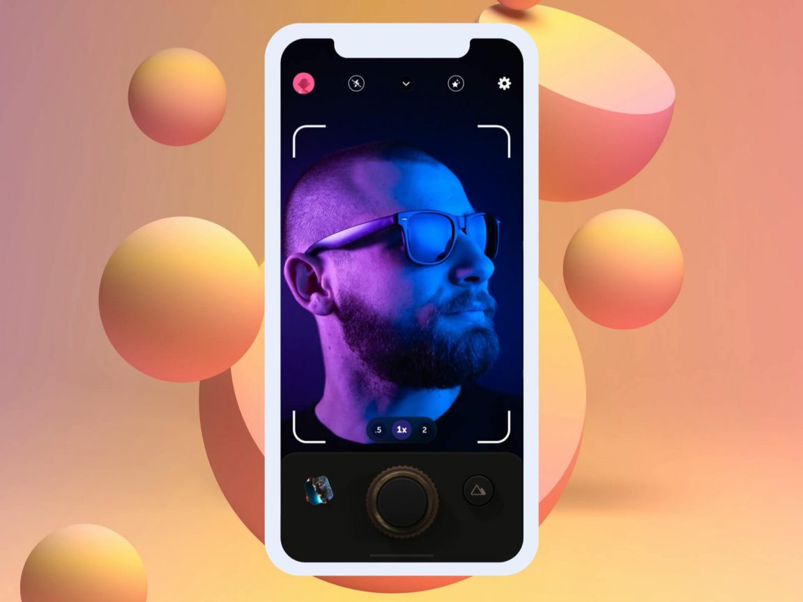 Free Mobile Camera Experience XD Animated Concept Templates Xd File