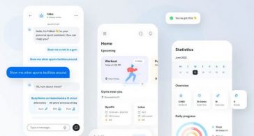 Gym Chatbot Mobile Figma Template Free