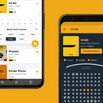 Movie Tickets Online Booking App Sketch Template