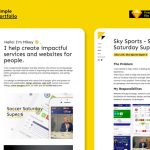 Sketch Personal Portfolio Website Template