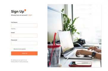 Sign Up Pages Templates For XD