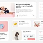 Healthcare App Widgets Free Adobe Xd file