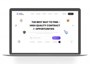 Landing Page for Contracting Company Adobe XD Free Download