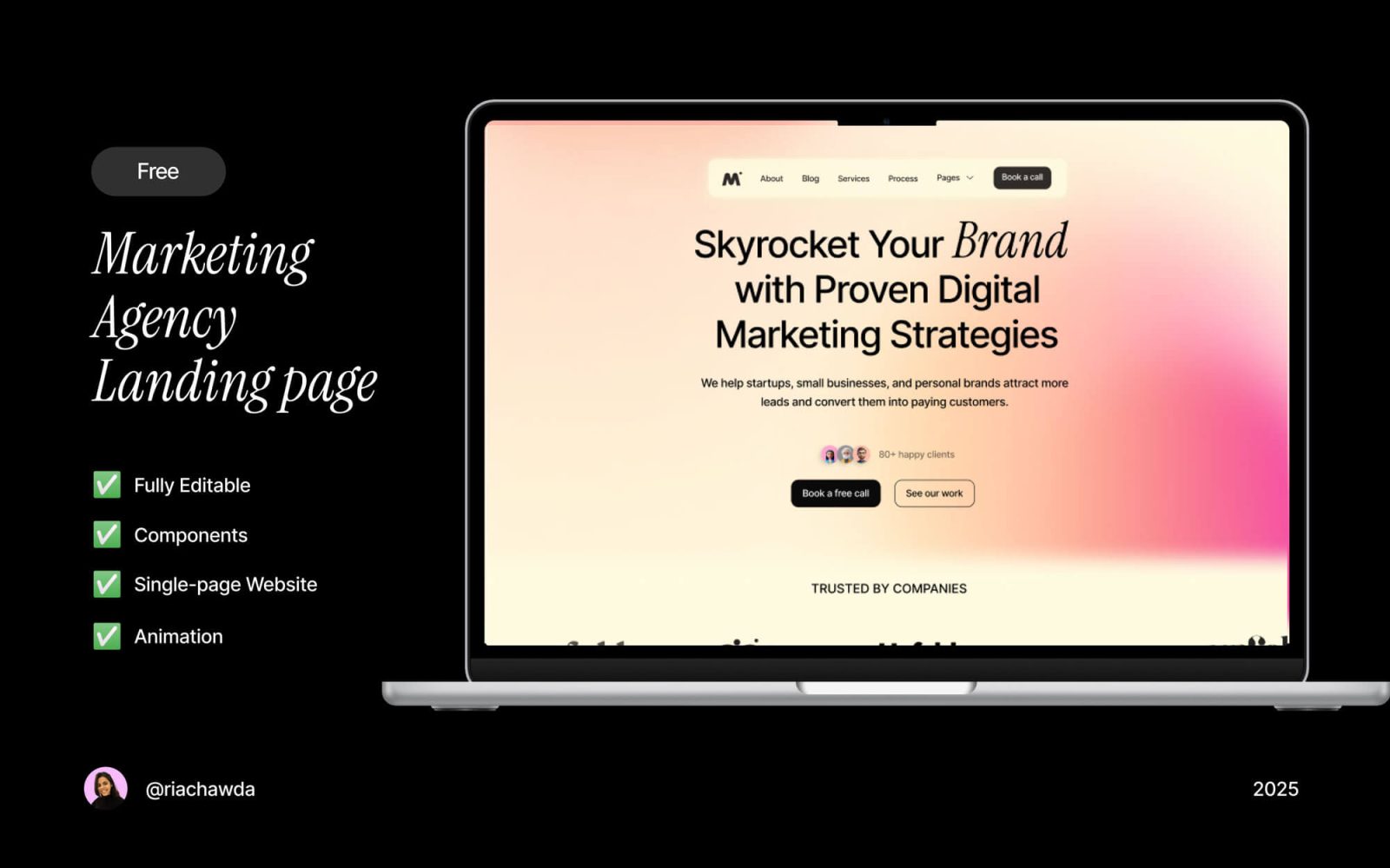 Free Digital Marketing Agency Landing Page