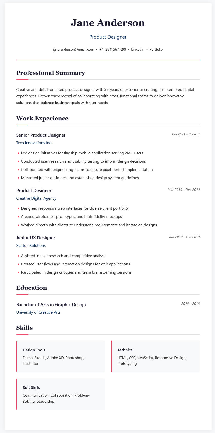 Free Responsive HTML Resume Template for Designers and Developers