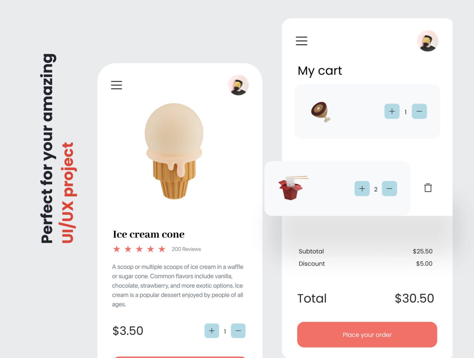 Free 3D Food Icons Pack Figma