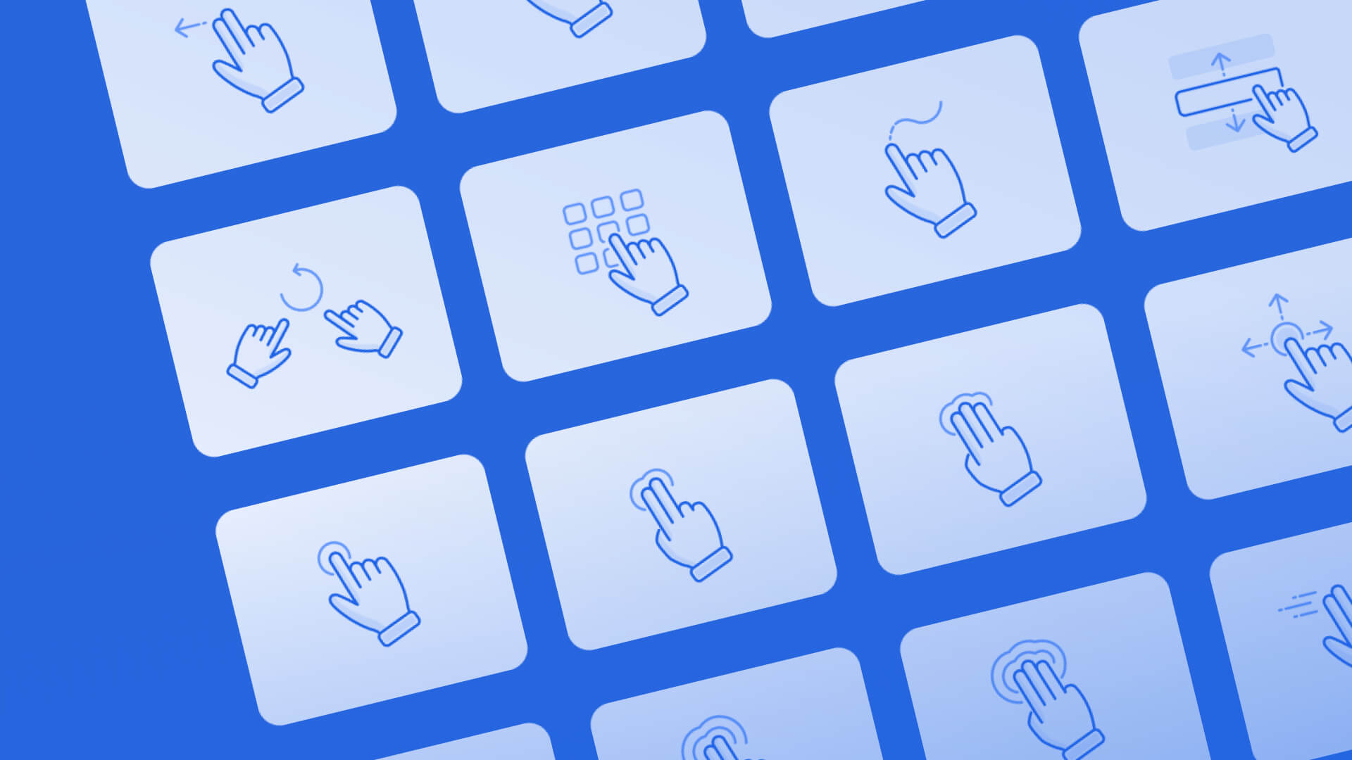 Modern 8 Hand Gesture Icons for Touch Interfaces – Free Figma File ...
