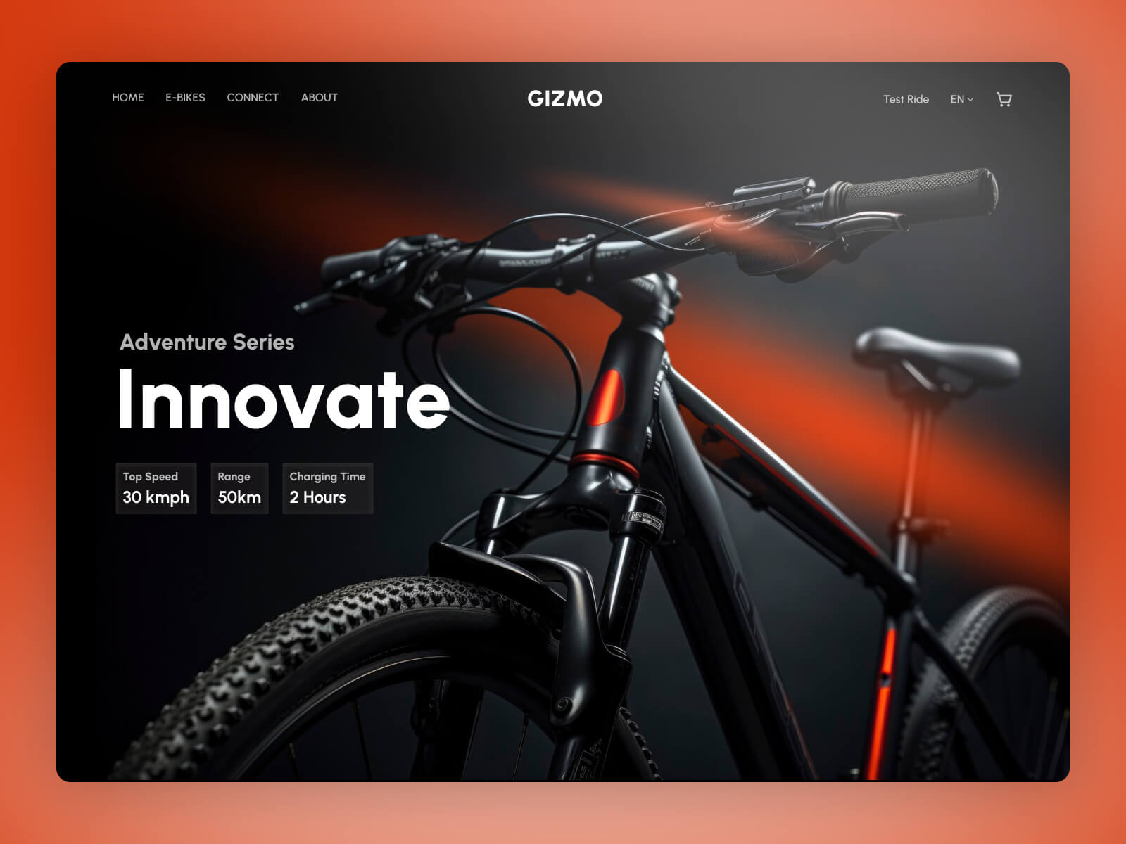 Free Bike Landing Page Figma Template Gizmo