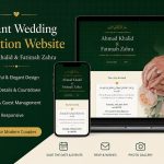 Free Muslim Wedding Invitation HTML Template